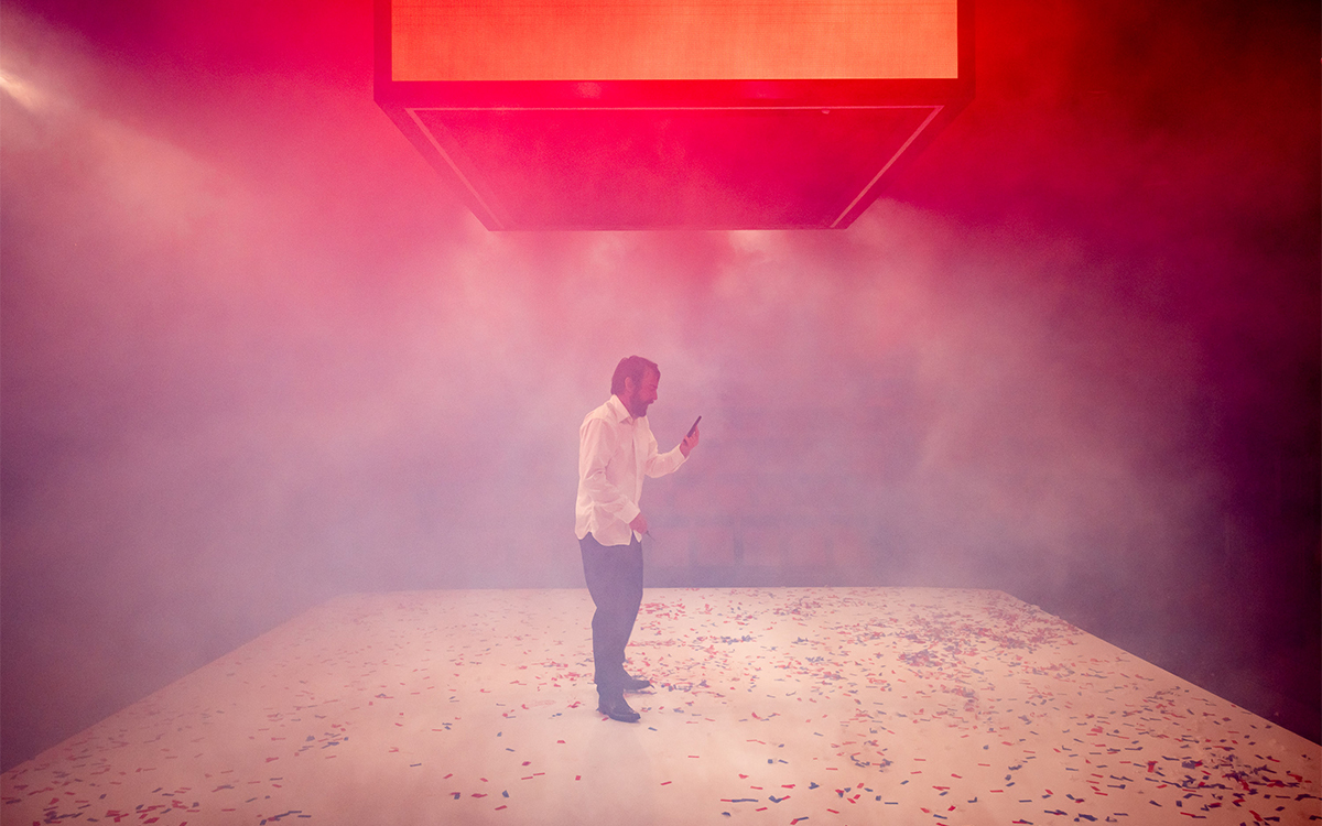 Ewen Leslie in Julius Caesar (photograph by Daniel Boud)